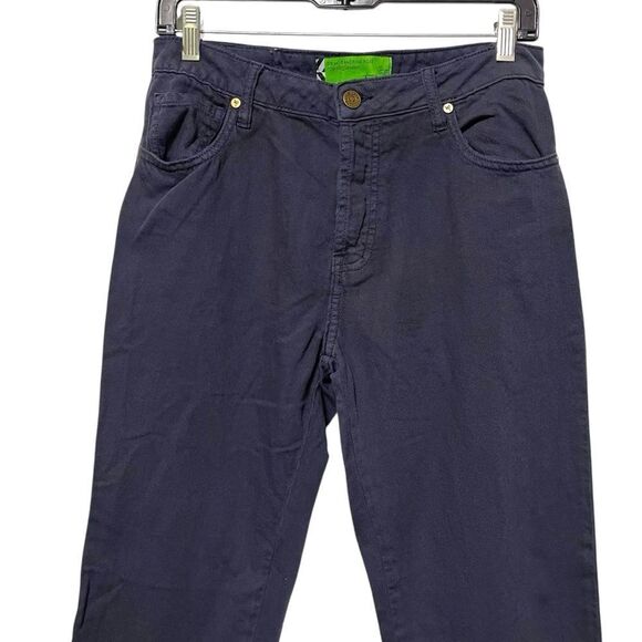 SR vs SANDRINE ROSE Blue Cotton Flax Chino Pants 29 - Picture 2 of 7